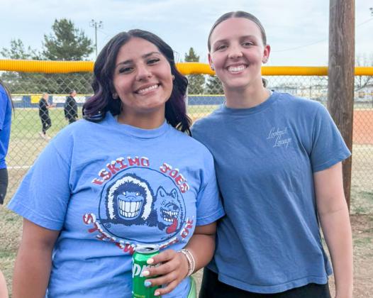 The Childress Lady Cat softball team enjoys a family and team dinner, hosted by parents of the players, Monday, March 23. Childress Lady Cats