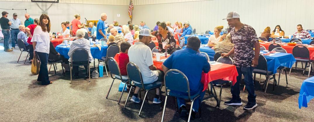 Supporters of Tri-County Co-Op Gin gather for the recent annual meeting in the Dodson Nazarene Family Life Center.