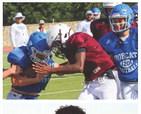Bobcats scrimmage Broncos