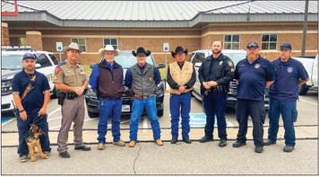 Area law enforcement officers and first responders attend the Texas Department of Transportation (TxDOT) Childress District’s “End The Streak” press conference Friday, Oct. 28. Photos Courtesy of TxDOT Childress District