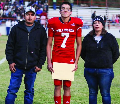 Juan Vazquez is the son of Luis Galvan and Marianna Navarro. He has played varsity football for the Rockets for two years.