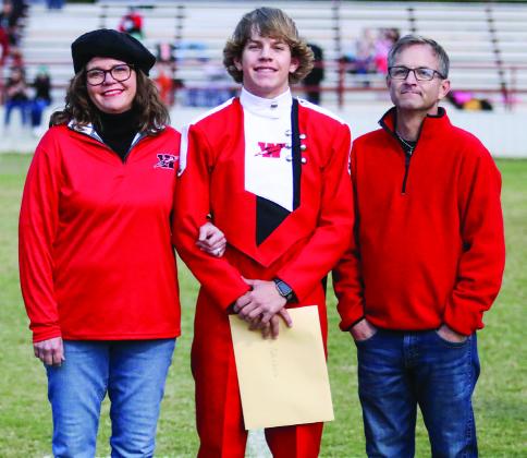 Caleb Weinette is the son of Brandi and Gene Weinette. He has been a member of the Rocket Regiment for five years.