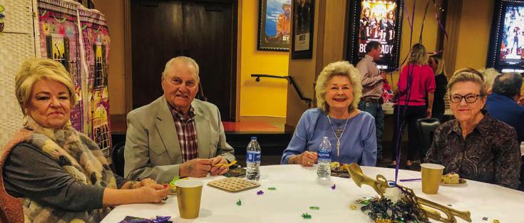 Charlotte and Tony Stephens, left, Vada Wood, Sharon Starkey.