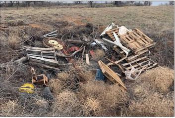 Collingsworth TxDOT staff requests help with illegal dumping
