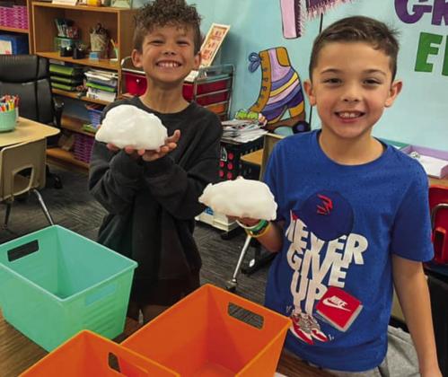 Elementary students ignite senses during snow day