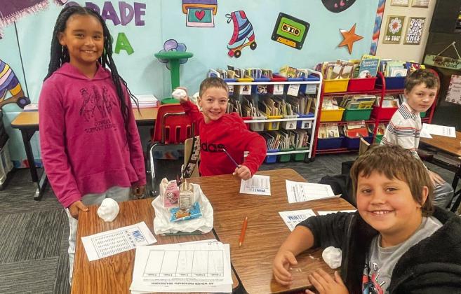 Elementary students ignite senses during snow day