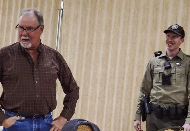 Hall County Game Warden Zack Fisher tests Memphis Lions
