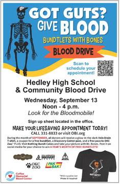 Hedley High School to host Community Blood