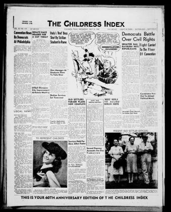 The Childress Index archives will soon be digitalized, thanks to the Texas Tech University Southwest Collection/ Special Collections Library. The Childress Index