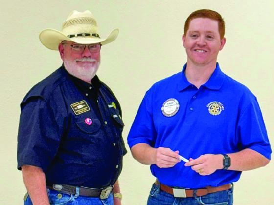 Childress Rotary Club welcomes District Gov.Geron Scates