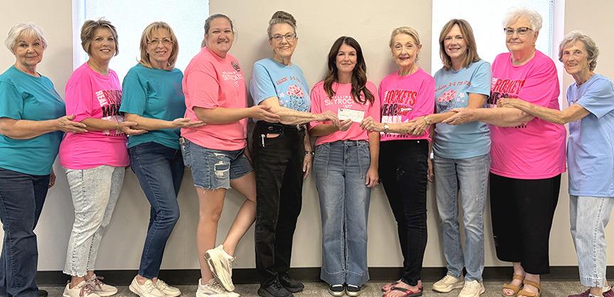 Skyrocket Booster Club donates Pink-Out proceeds