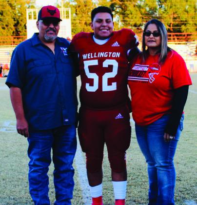 Israel Acosta is the son of Israel Acosta and the late Cristina Acosta. He has played varsity football for the Rockets for two years. The Red River Sun/Shauna Salinas