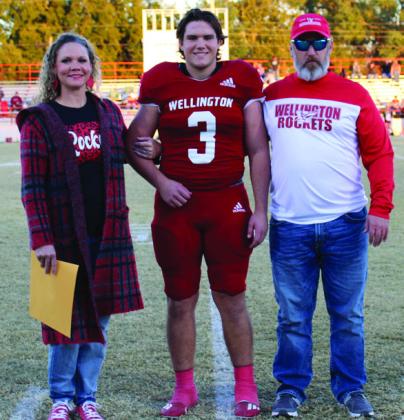 The Red River Sun/Shauna Salinas Gatlin Guy is the son of Bridgette and Jody Guy. He has played varsity football for four years.