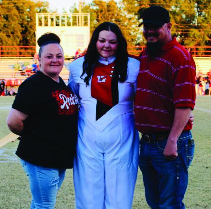 Kali Brewer is the daughter of Latasha and Justin Brewer. Kali has been a member of the Rocket Regiment for five years, and she currently serves as a drum major. The Red River Sun/Shauna Salinas