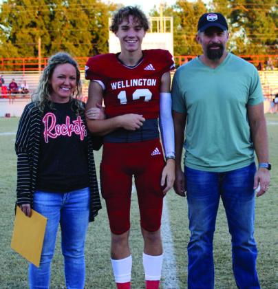 Nixon Folk is the son of Jason and Kristi Folk. He has played varsity football for the Rockets for four years. The Red River Sun/Shauna Salinas