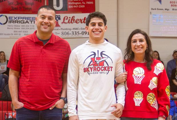 Noah Cantu is the son of Jermaine and Ashly Cantu. He has played varsity basketball for the Rockets for three years. After high school, Noah plans to attend Texas Christian University or Oklahoma State University to major in nursing.
