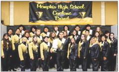 The Memphis High School Cyclone Band. Courtesy Photos