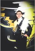 Memphis High School Cyclone Band Drum Major Henry Mullen.