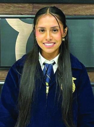A Senior Spanish Creed Speaking competitor, Wellington High School junior Sabrina Segovia takes 11th place.