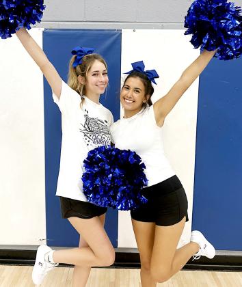 Bobcat Cheer Captains Harley Carrasco and Olivia Jurado plan to positively impact the team they love this year. INTREPID PHOTO / AARON RAMOS
