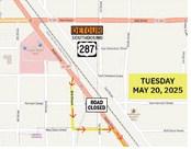 A U.S. 287 detour will be in place Tuesday, May 20 to accommodate railroad crossing replacement by BNSF Railway, according to the Childress District of the Texas Department of Transportation. Texas Department of Transportation