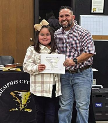 Ava Martinez, third grade