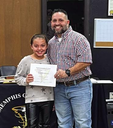 Aaliyah Chacon, fourth grade
