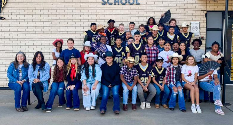 Memphis Independent School District students and staff get western Friday, Oct. 24, showing off their best cowboy boots for Western Dress Up Day, as the Cyclones prepared to take on Quanah. Memphis ISD