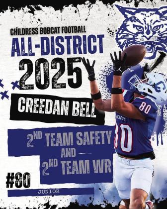 Creedan Bell, Second Team Safety and Wide Receiver