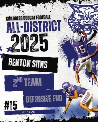 Benton Sims, Second Team Defensive End
