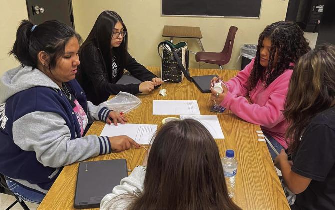 Memphis Middle School Gifted and Talented (GT) students engineer simple machines, including a wheel and axel machine. Later, students will work towards creating more advanced machines, including drones, through the process of planning, designing and creating. Photos Courtesy of Memphis ISD
