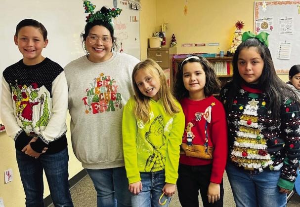 Wellington Elementary Sparklers partake in Ugly Sweater Day