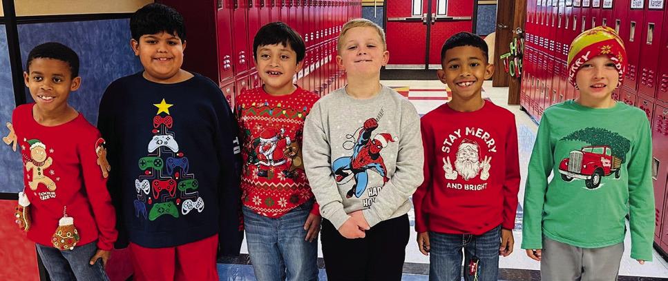 Wellington Elementary Sparklers partake in Ugly Sweater Day