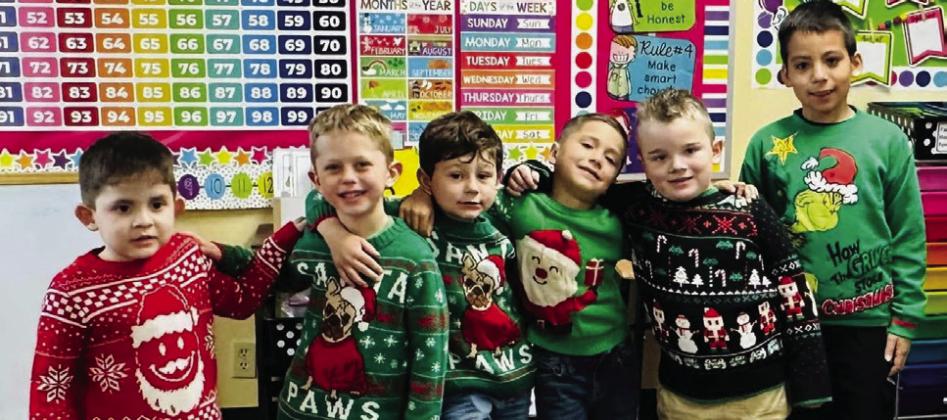 Wellington Elementary Sparklers partake in Ugly Sweater Day