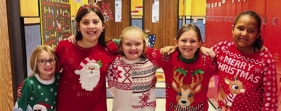 Wellington Elementary Sparklers partake in Ugly Sweater Day