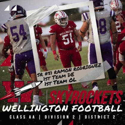 Ramon Rodriguez, Senior, All-District First Team Offensive Lineman and Defensive End