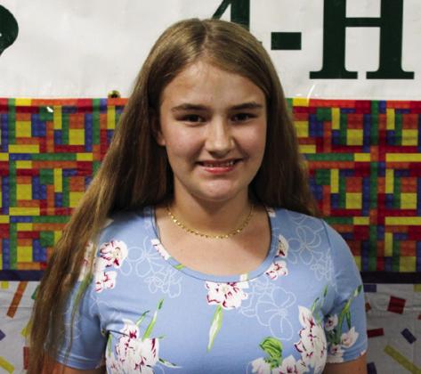Aubrielle Nelson participated in Fashion and Interior Design, Promote 4-H and Rabbits.