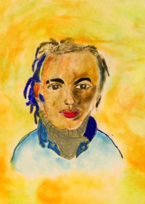 A portrait by Ivan Garcia. Art by Ivan Garcia