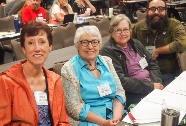 Among the Texas Panhandle Democratic County Chairs at the 22nd Biennial Secretary of State Election Law Seminar for County Chairs are, from left, Sonia Letson, of Armstrong County, Grace Holman, of Childress County, Jean Taylor, of Donley County, and Bert Couch, of Moore County. The Elections Division of Texas Secretary of State presented the seminar. Courtesy Photo