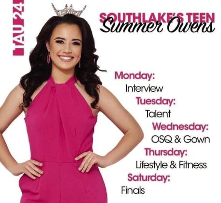 Summer Owens reins as Miss Southlake’s Teen. Courtesy Photos