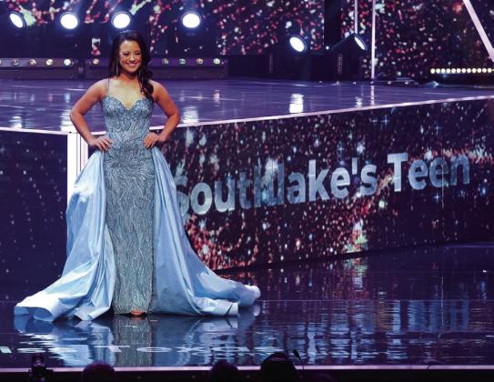 During the on-stage question (OSQ) and evening gown competition, Owens describes her social initiative, “Be The Beat: The Power is in Your Hands,” advocating for the importance of knowing CPR (cardiopulmonary resuscitation) and living a healthy lifestyle by having a healthy heart.