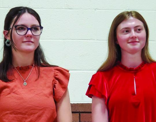 For the first time in Memphis Lions Club history, the club welcomed two Lions Club Queens, Jordyn Altman and Anslie Montgomery, who will serve the 2025-2026 year. “This is the first time in Memphis history—two Lions Club Queens,” Memphis Chamber of Commerce Manager Kim Cloyd said. “It’s just too hard to pick one. These beautiful ladies will be representing the Memphis Lions this year.” Courtesy Photo