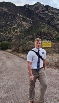 Elder David “Ben” Kessler returned home from a twoyear mission for the Church of Jesus Christ of Latter-Day Saints Thursday, Oct. 10. Kessler was assigned to serve in the Tuscan Arizona Mission, ministering in parts of Arizona and New Mexico. Courtesy Photos