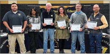 Memphis ISD School Board honored during School BoardAppreciation Month