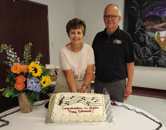 First Baptist Church of Childress thanks Kerry Wood for 33 years of service