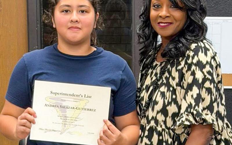 Andrea Salazar-Gutierrez, seventh grade