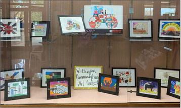 Angelica “Jelly” Garcia’s tractor mosaic takes Wellington Community Fund’s yard sign contest honor for 2022. Artwork is currently exhibited in the entry of the Collingsworth Public Library. Courtesy Photo