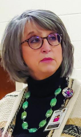 Memphis ISD’s Leigh Ann Hawthorne presents Lions Club program
