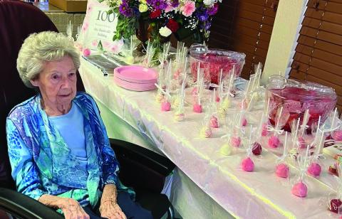 Savage celebrates 100th birthday withWellington Care Center