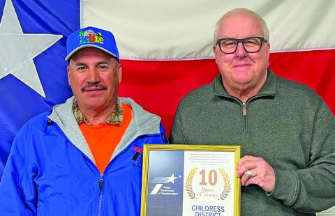 TxDOT Childress District presents service awards to employees
